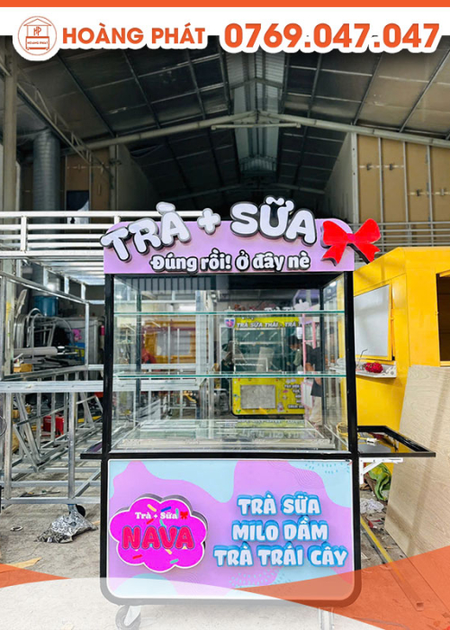Xe trà sữa 1m2 x 60 x 2m XTS734