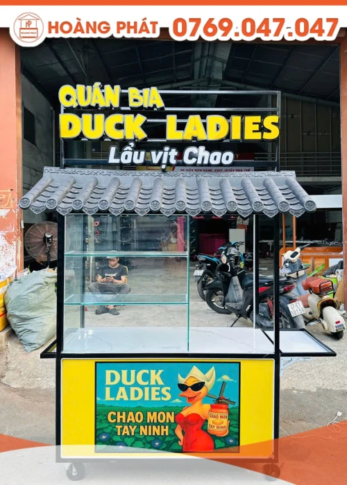 Xe lẩu vịt chao 1m2 x 60 x 2m XBH1021