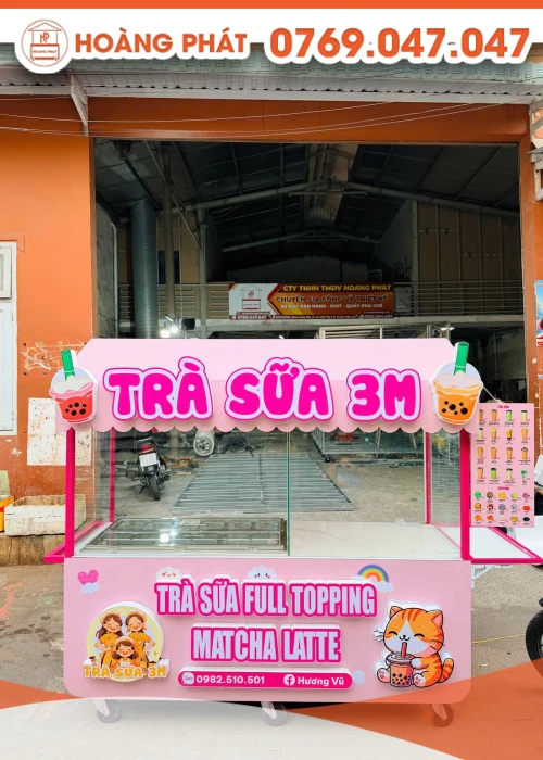 Xe trà sữa 1m8 x 60 x 2m XTS1232