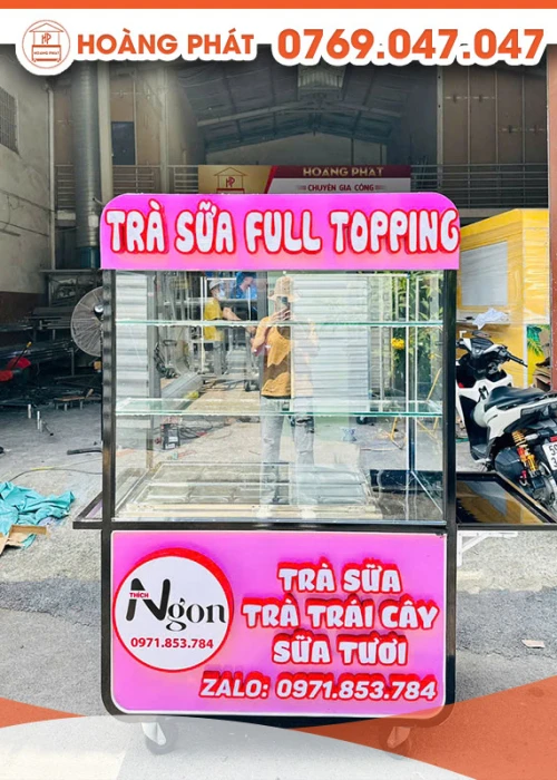 Xe trà sữa 1m2 x 60 x 2m XTS904