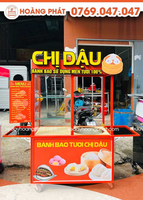 Xe Bánh Bao Tươi 1m2 x 60 x 2m XBB171