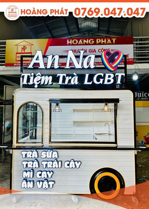 Kiot bán trà LGBT 2m3 x 1m7 x 2m K782
