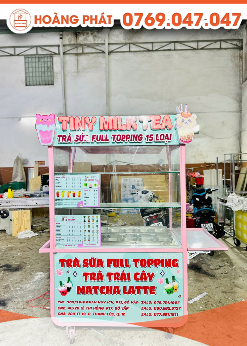 Xe trà sữa 1m2 x 60 x 2m XTS1015