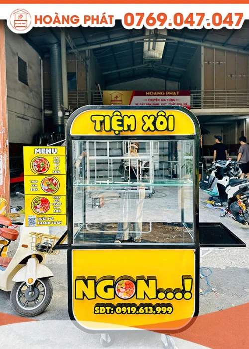 Xe bán xôi 1m x 60 x 2m XBH865