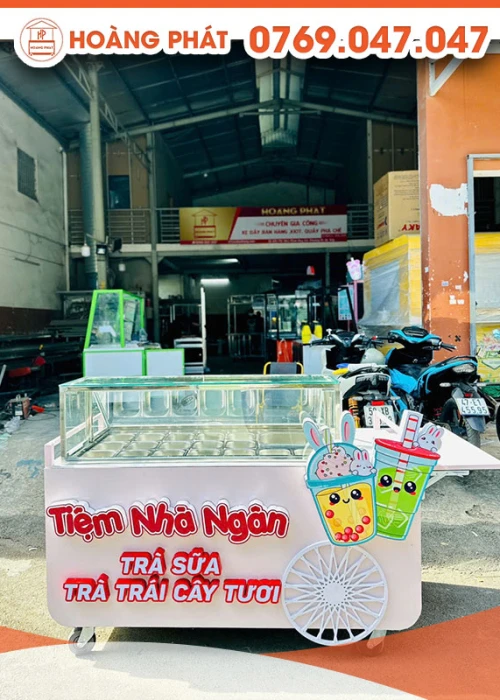 Xe trà sữa độc đáo 1m6 x 60 x 2m XTS882