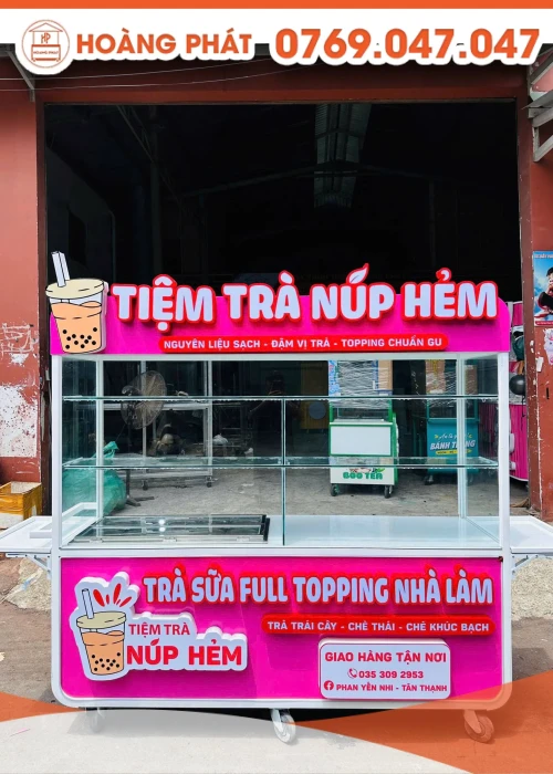 Xe đẩy bán hàng 2m x 60 x 2m XBH1353