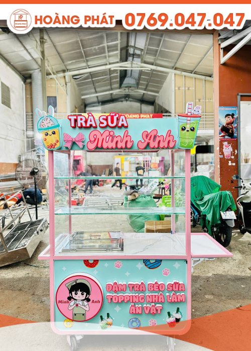 Xe trà sữa 1m2 x 60 x 2m XTS1014