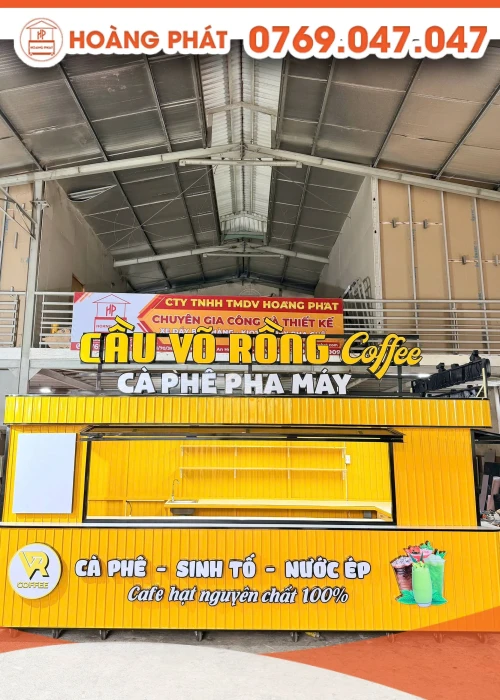Kiot bán cafe 5m x 2m3 x 2m K1354