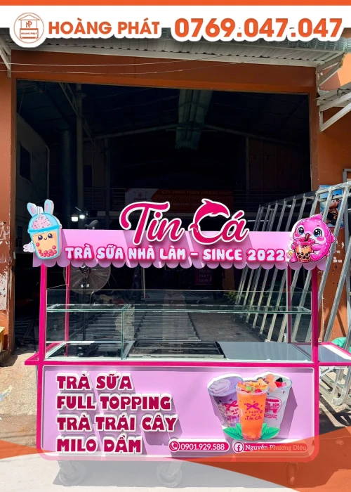 Xe trà sữa 2m x 60 x 2m XTS1350
