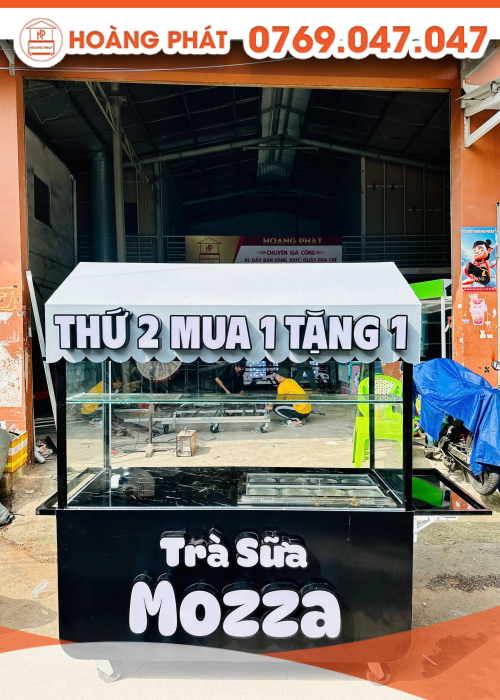 Xe trà sữa 1m6 x 60 x 2m XTS975
