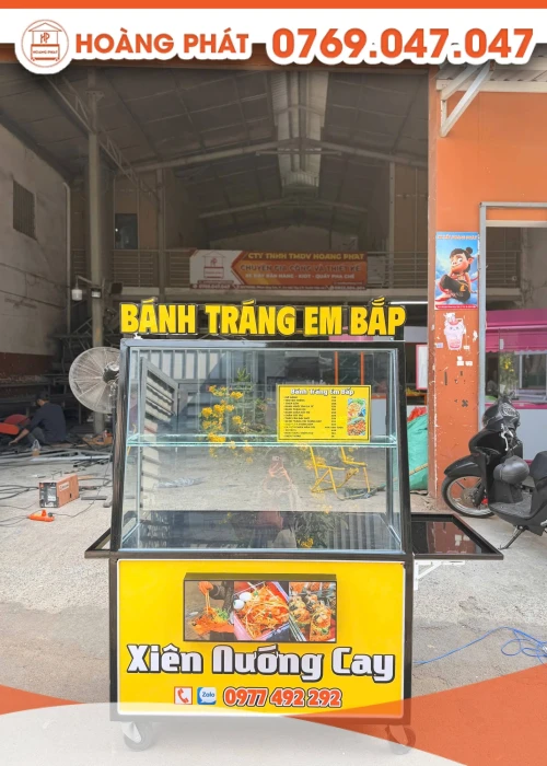 Xe bán bánh tráng 1m2 x 60 x 2m XBH1237
