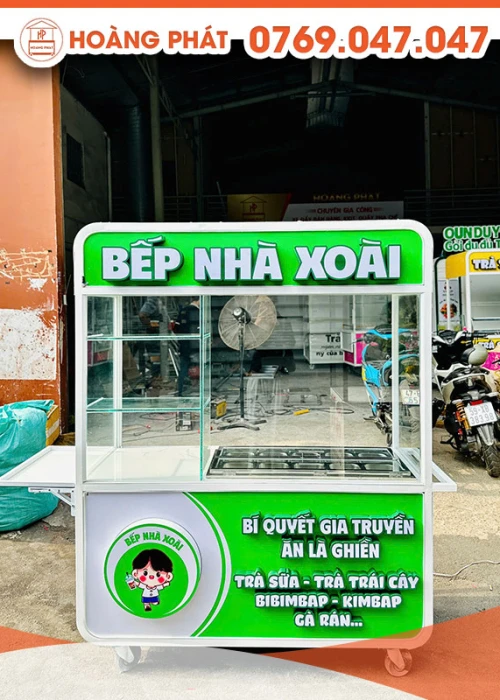 Xe trà sữa gia truyền 1m5 x 60 x 2m XTS1048