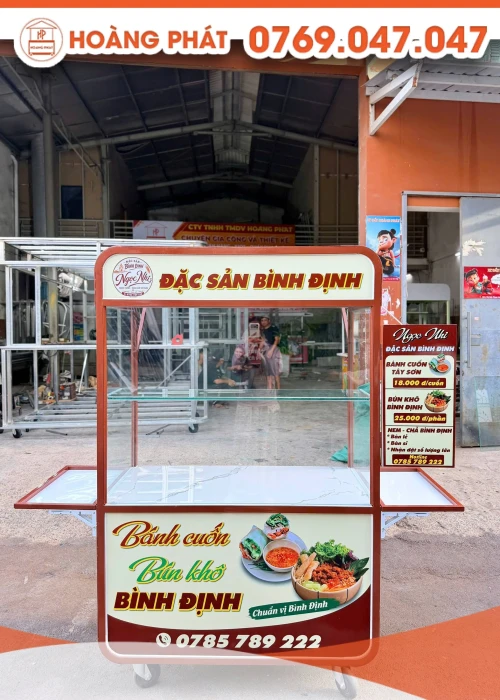 Xe bán hàng 1m2 x 60 x 2m XBH1357