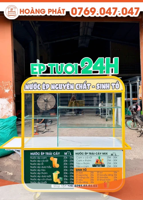 Tủ xe sinh tố nước ép 1m6 x 60 x 2m XST1291