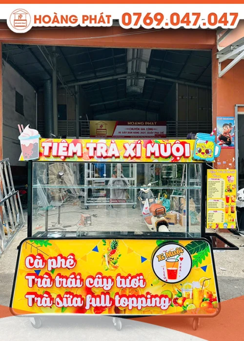 Xe trà sữa 1m8 x 60 x 2m XTS1046