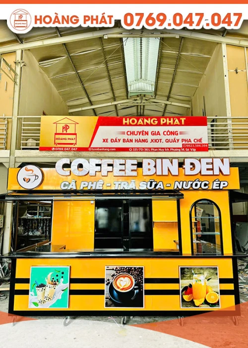 Kiot bán cà phê 3m5 x 2m x 2m K701