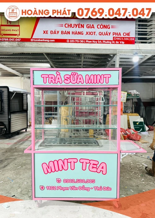 Xe trà sữa 1m2 x 60 x 2m XTS702