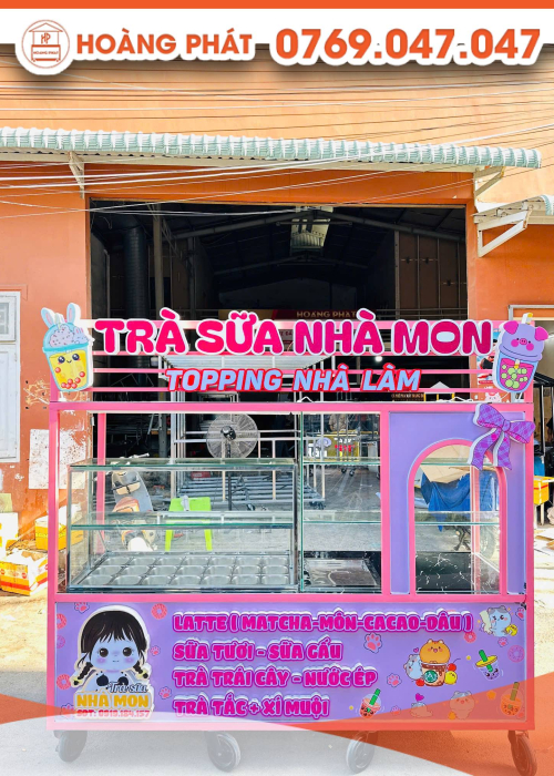 Xe trà sữa 2m5 x 60 x 2m XTS971