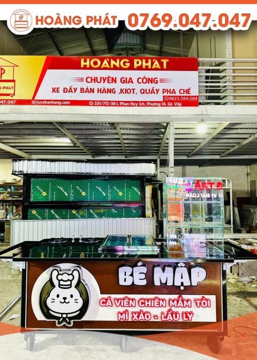 Xe cá viên chiên 2m x 60 x 2m XBH1007