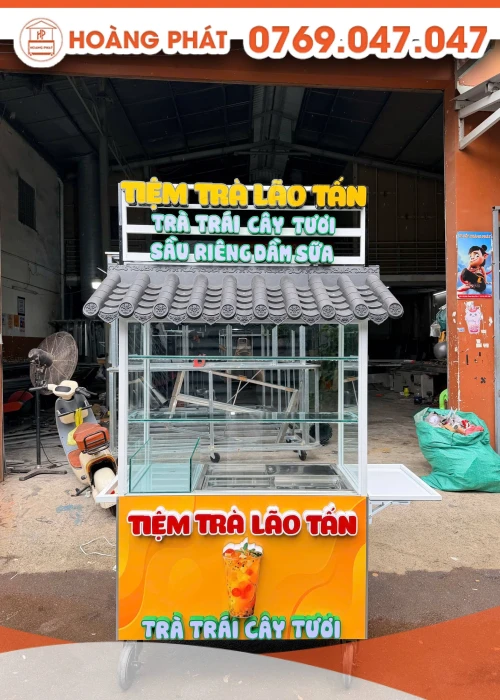 Xe bán hàng 1m2 x 60 x 2m XBH1359
