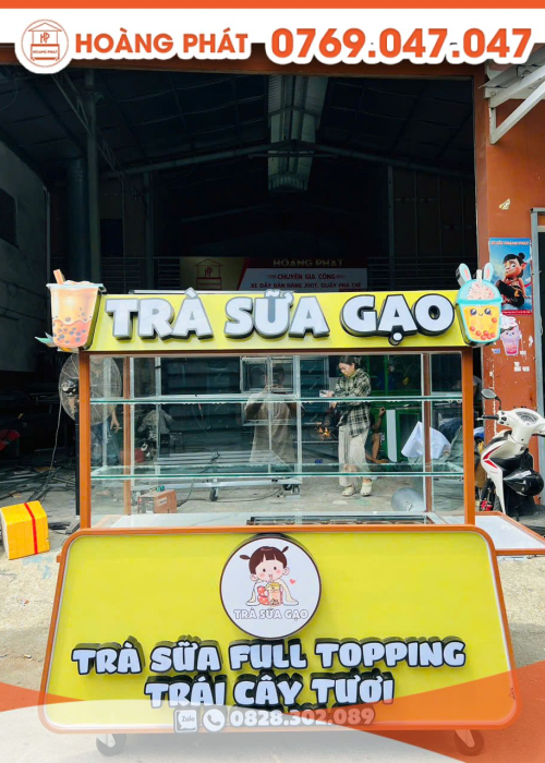 Xe trà sữa 1m6 x 60 x 2m XTS1033