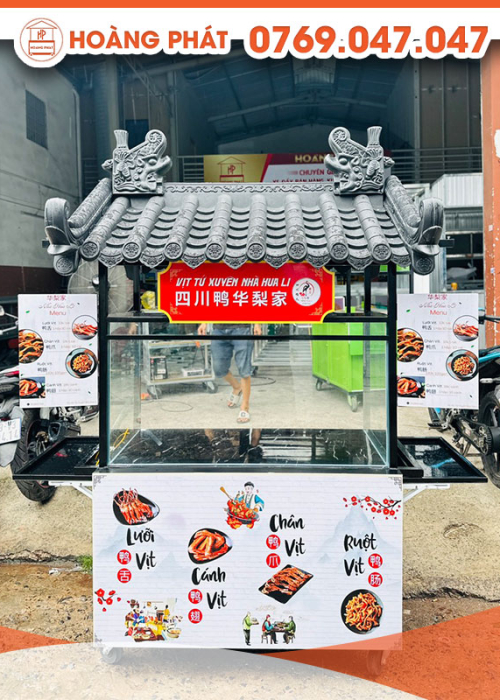 Xe vịt quay tứ xuyên 1m2 x 60 x 2m XBH615