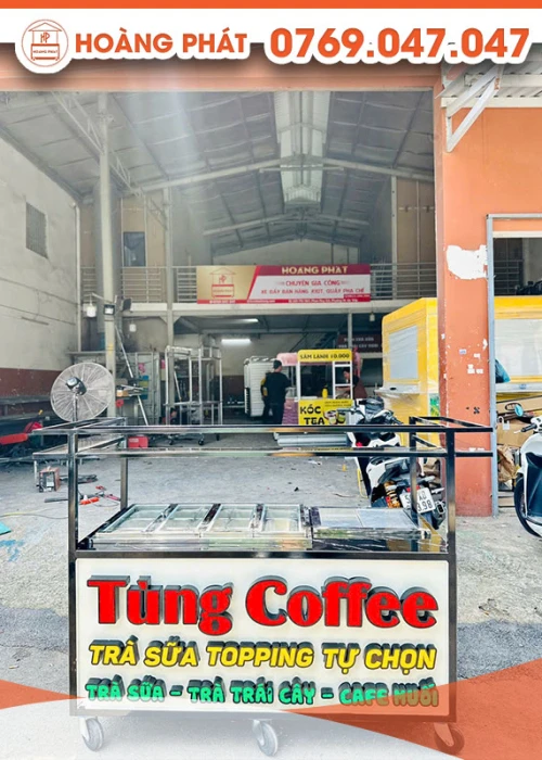 Xe cà phê 1m5 x 60 x 2m XCF924