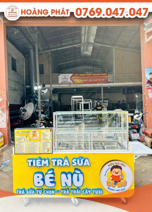 Xe trà sữa 1m9 x 60 x 2m XTS1124