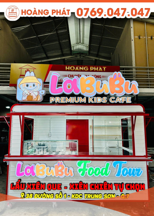 Kiot bán lẩu xiên que 3m x 2m x 2m K996