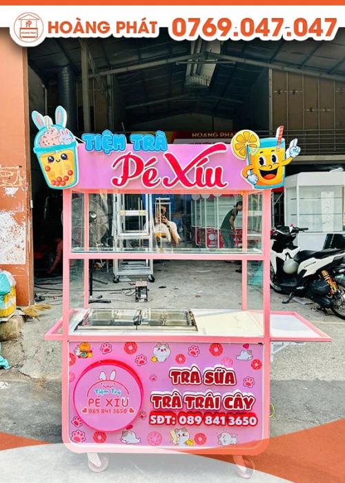 Xe trà sữa 1m2 x 60 x 2m XTS1042