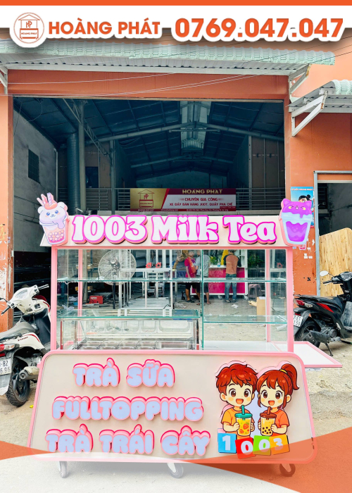 Xe trà sữa 1m5 x 60 x 2m XTS1035