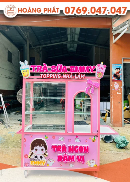 Xe trà sữa nhà làm 1m4 x 60 x 2m XTS1120
