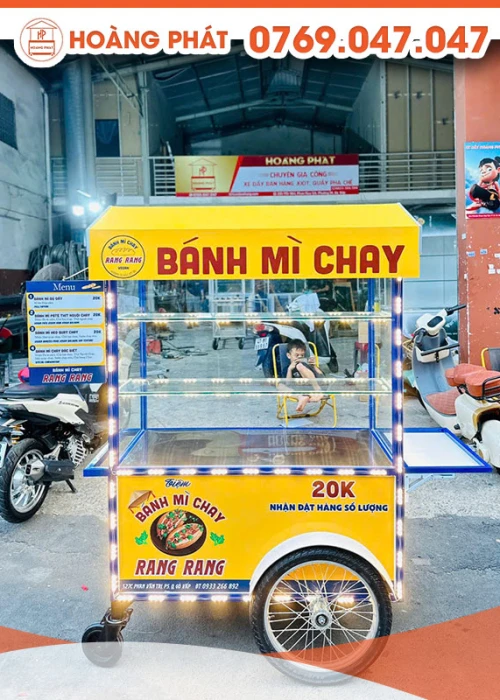Xe bánh mì chay 1m2 x 60 x 2m XBM1041