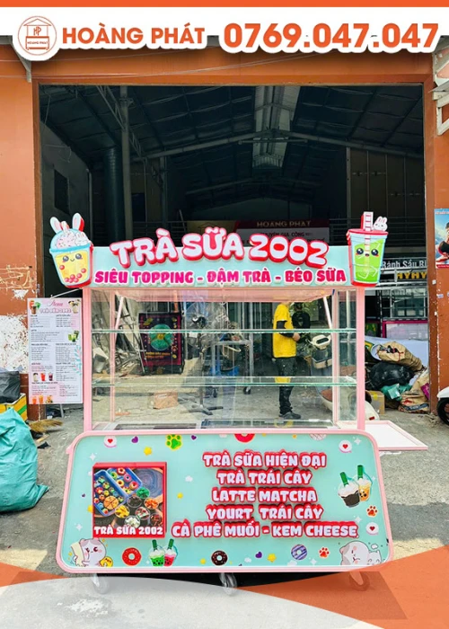 Xe trà sữa 1m6 x 60 x 2m XTS1040