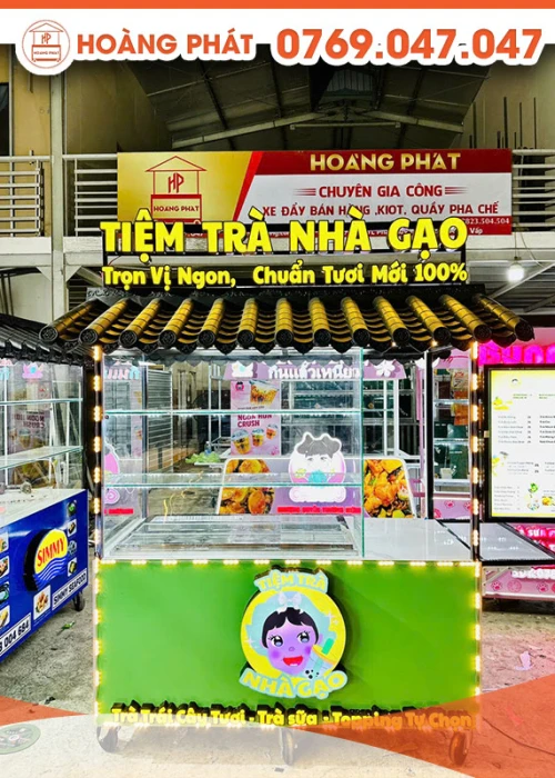 Xe bán các loại trà 1m6 x 60 x 2m XBH805