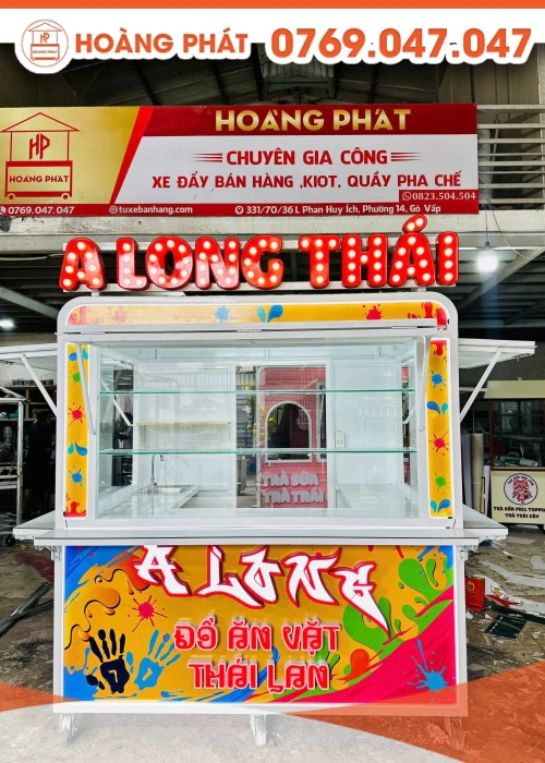 Kiot bán đồ ăn vặt Thái 2m x 1m7 x 2m K967