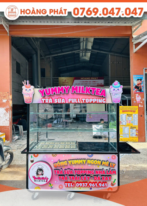 Xe trà sữa 1m5 x 60 x 2m XTS1037