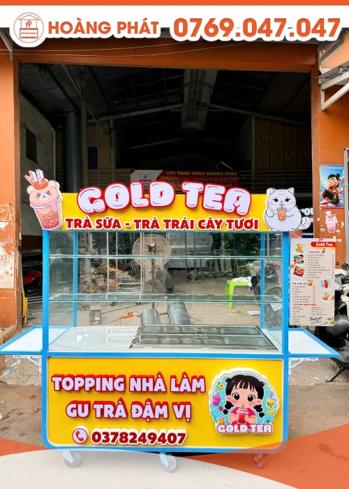 Xe trà sữa 1m6 x 60 x 2m XTS1245