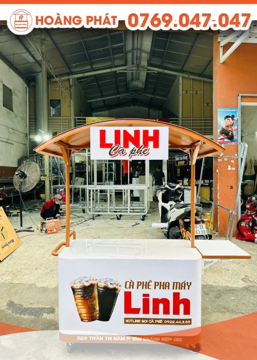 Xe Bán Cà Phê Mang Đi 1m2 x 60 x 2m XCF1001