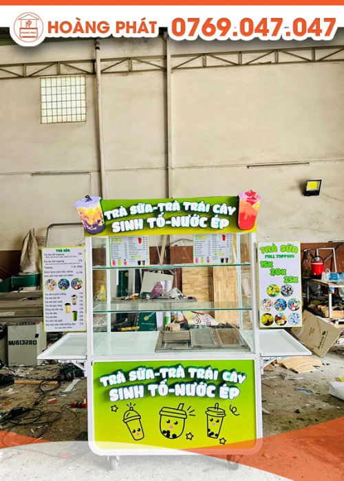 Xe trà sữa, trái cây 1m2 x 60 x 2m XTS644