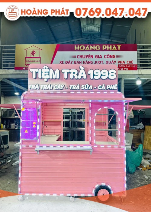 Kiot bán trà 2m x 1m8 x 2m K708