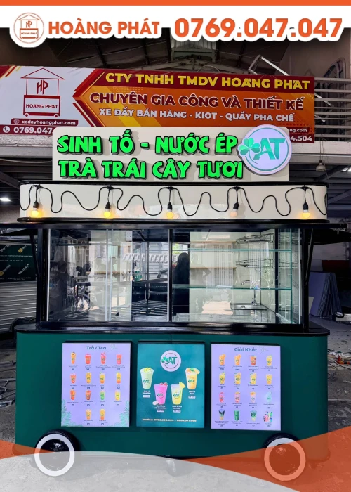 Kiot bán hàng sinh tố nước ép 2m4 x 1m6 x 2m K1248