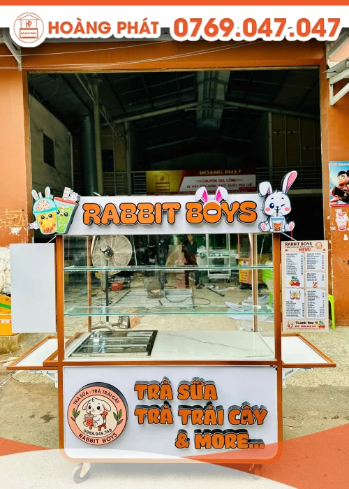 Xe trà sữa 1m5 x 60 x 2m XTS1042