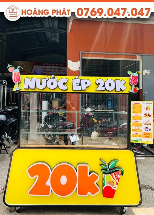 Xe nước ép, sinh tố 1m-1m8 x 60 x 2m XTS22