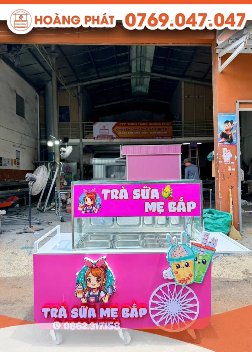 Xe trà sữa mẹ bắp 1m6 x 60 x 2m XTS1370