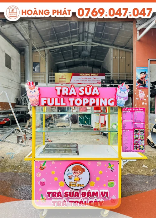 Xe trà sữa, trà nước các loại 1m2 x 60 x 2m XTS1081