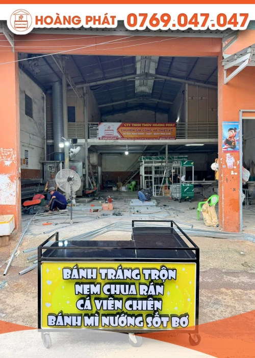 Xe bán hàng lưu động 1m5 x 1m35 x 2m XBH1401
