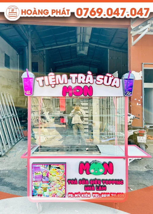 Xe trà sữa 1m5 x 60 x 2m XTS948