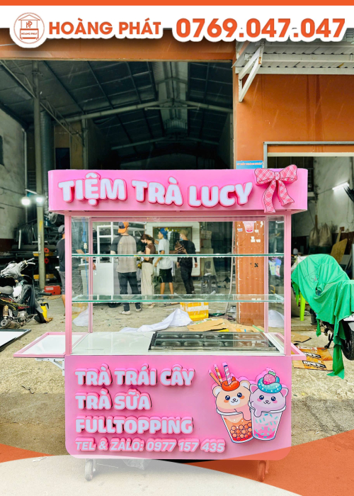 Xe trà trái cây 1m5 x 60 x 2m XBH995