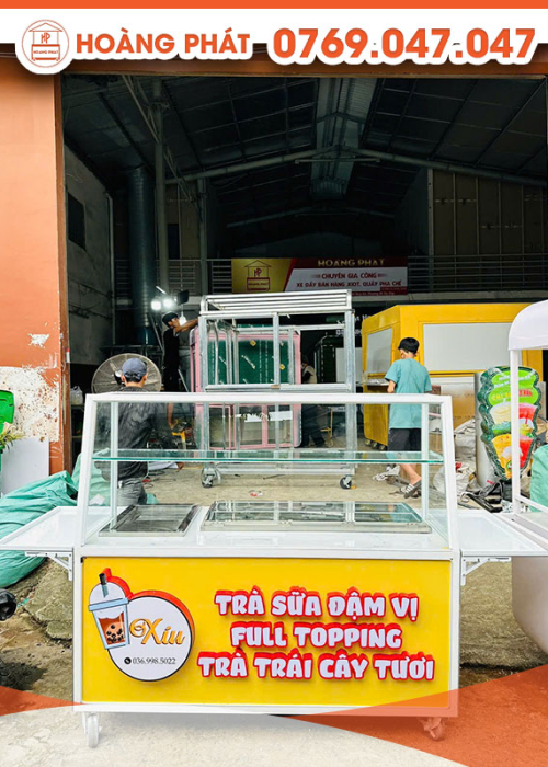 Xe trà sữa đậm vị 1m6 x 60 x 2m XTS753